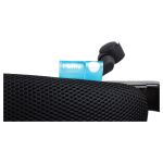 Кресло оператора Helmi HL-M95 R (695) "Airy", спинка сетка оранжевая/сиденье ткань TW черная, пиастра