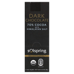Dr. Mercola, Solspring®, Biodynamic®, темный шоколад, 70% какао с гималайской солью, 12 плиток по 40 г (1,41 унции)