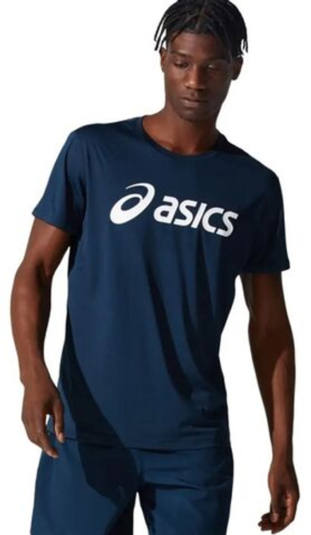 Мужская теннисная футболка Asics Core Asics Top - french blue/brilliant white