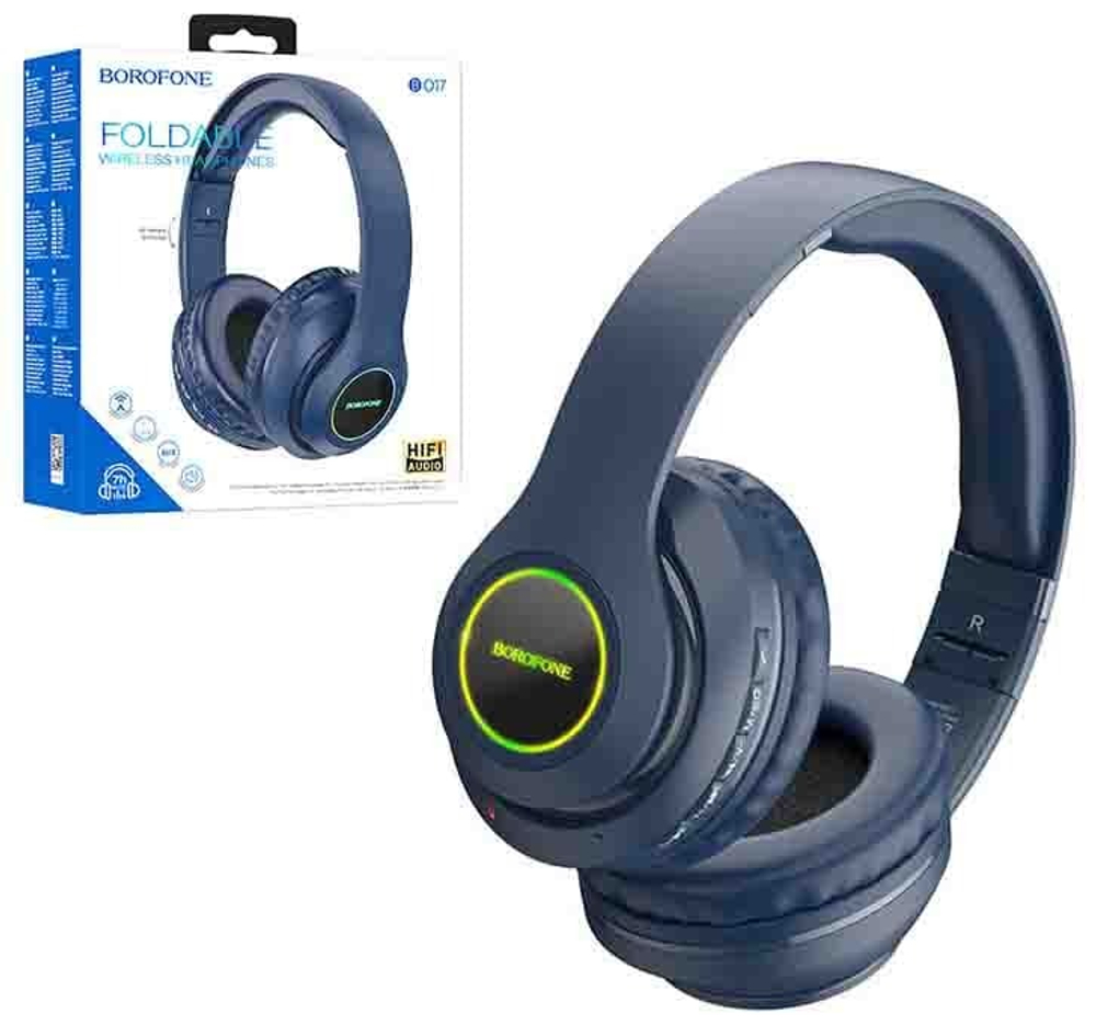 Полноразмерные Bluetooth наушники BOROFONE BO17 (синий)