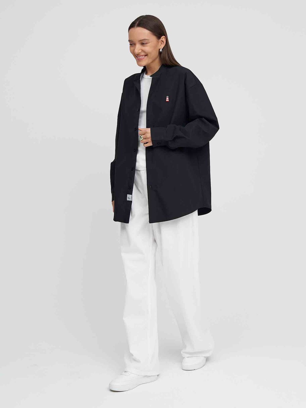 Купить Рубашка Kefirmaykifer Маяк черная Рубашка Kefirmaykifer Маяк черная