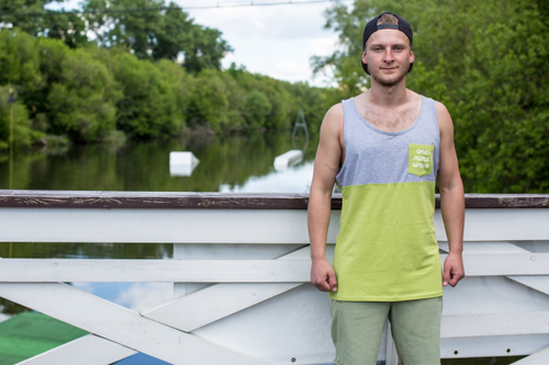 Майка с карманом мужская