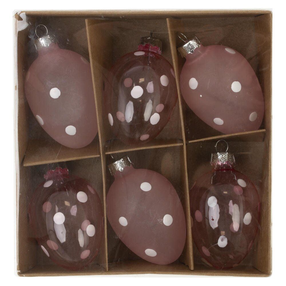 GAEM Набор из 6-ти изделий декоративных подвесных "Яйцо" (4*6,5), L14 W14 H4,5 см