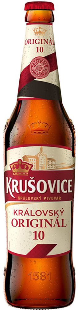 Пиво Крушовице Краловска 10 Оригинал / Krusovice Kralovska 10 Original 0.5 - стекло