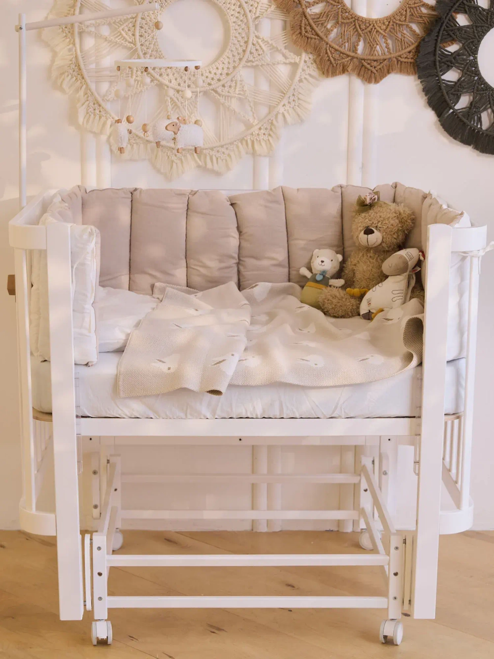 Кроватка детская Antemi Terra Light NEW с маятником НИК 17б белый