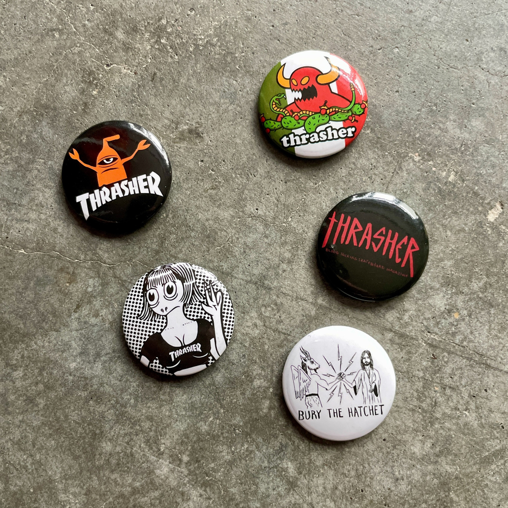 Значок Thrasher X TOY Machine (5-pack)