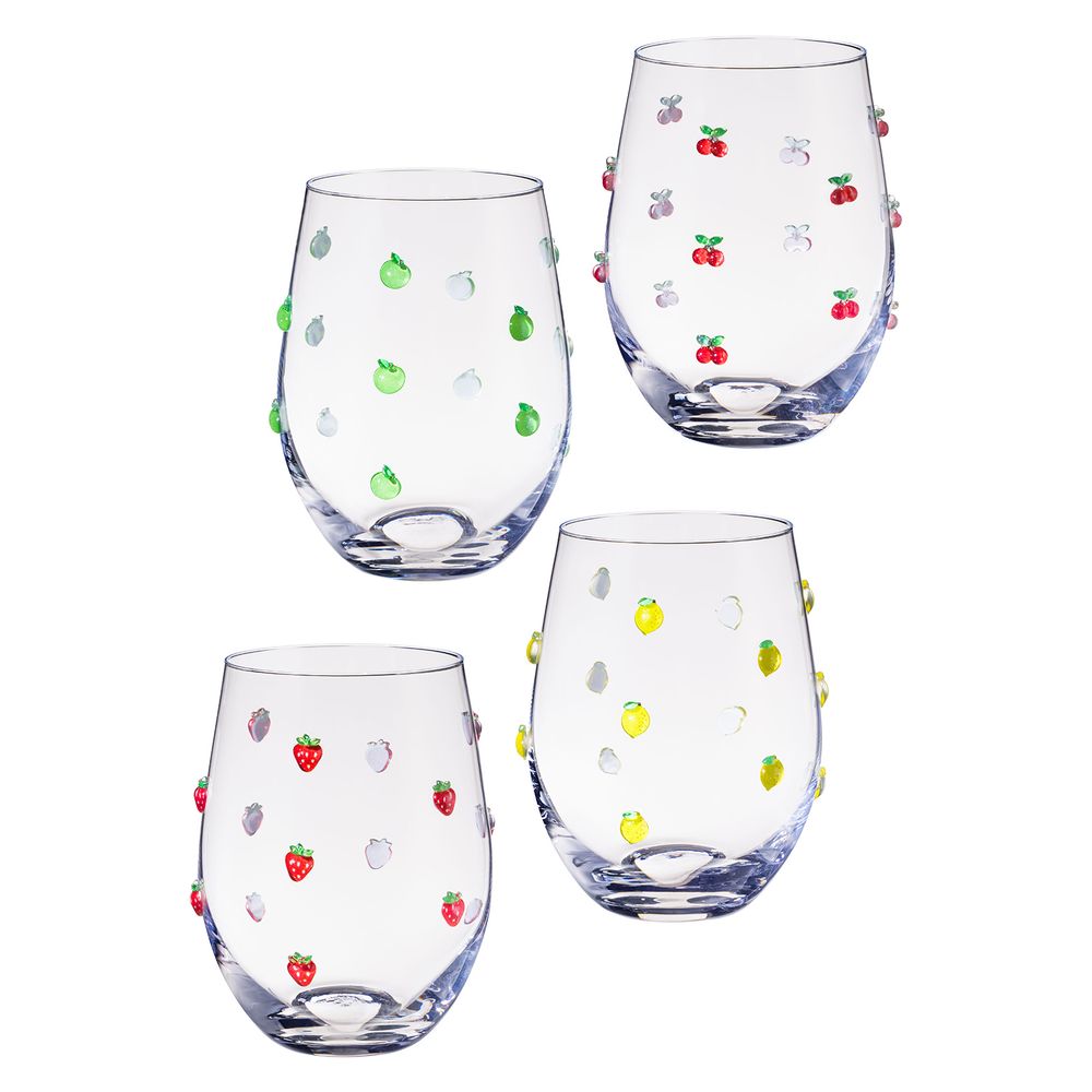 НАБОР СТАКАНОВ "FRUITY" ИЗ 4 ШТ. 520 МЛ