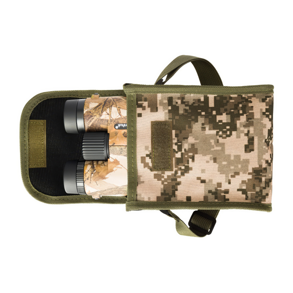 Бинокль Levenhuk Camo Pine 10x42 с сеткой - Плотный чехол в комплекте