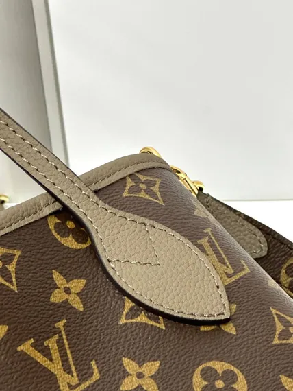 Сумка Louis Vuitton Neverfull Inside Out BB серый
