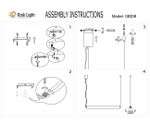 Подвес Талия черный w125*3,5 h300 Led 50W (4000K)