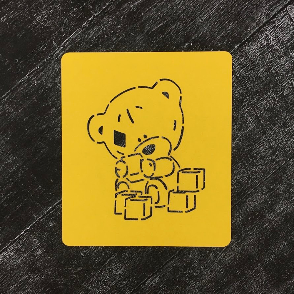 Мишка с кубиками №2