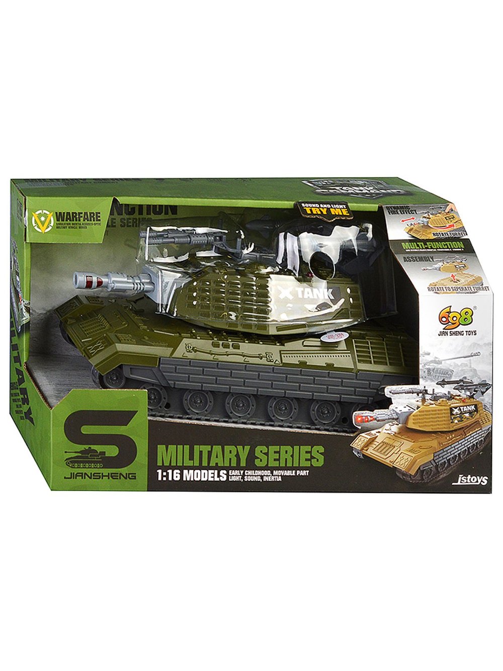Игрушка Танк Ударная сила со светом и звуком (JS206)