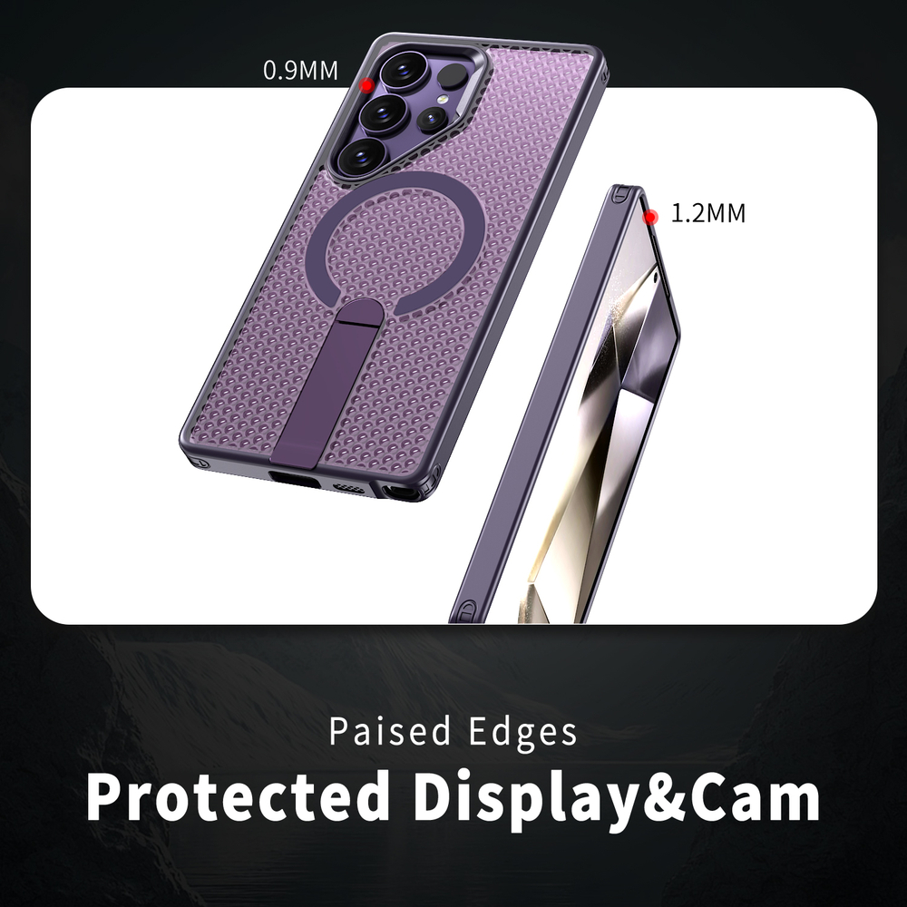 Прозрачный чехол Mesh Pro Magnetic Case для Samsung Galaxy S22 Ultra