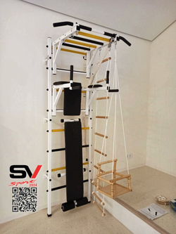 Монтаж шведской стенки Sv Sport в пеноблочные, газоблочные стены