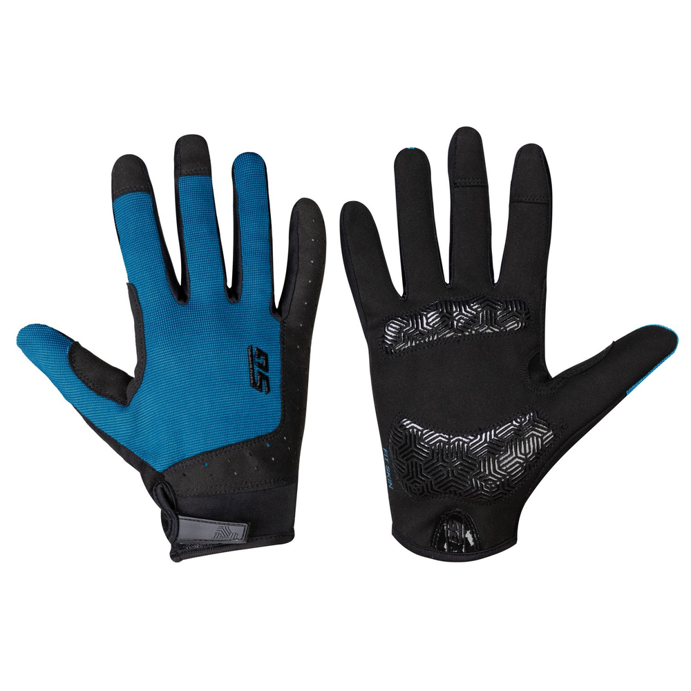 Перчатки полноразмерные STG Fit Skin, размер L, синий с черным