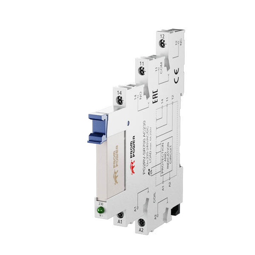 Ультратонкое реле Prompower PG2RV-SR700 AC230 Винтовые клеммы, номинальный ток 6А, управление 220VAC