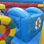 Большой надувной батут-горка "Корабль флибустьеров" 14*6*6 м