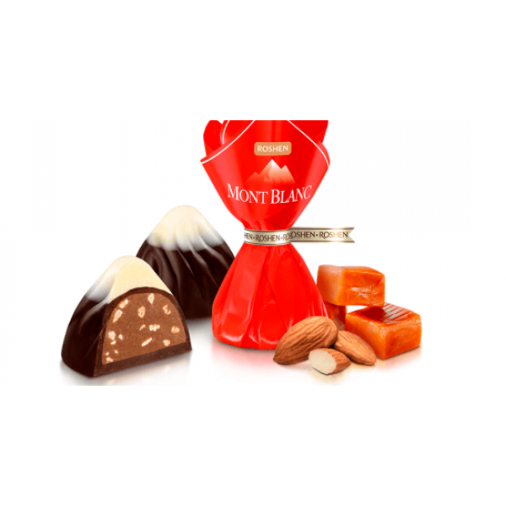 Конфеты Монблан миндаль\шоколад Рошен вес (2616)