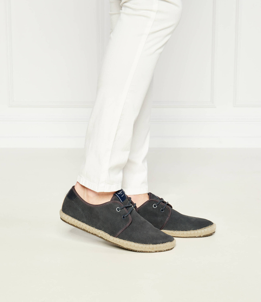 Кожаные эспадрильи tourist claic Pepe Jeans London - темно-синий(PMS10314)