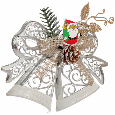 Украшение новогоднее «Веселье» 20*15 см, Серебро
