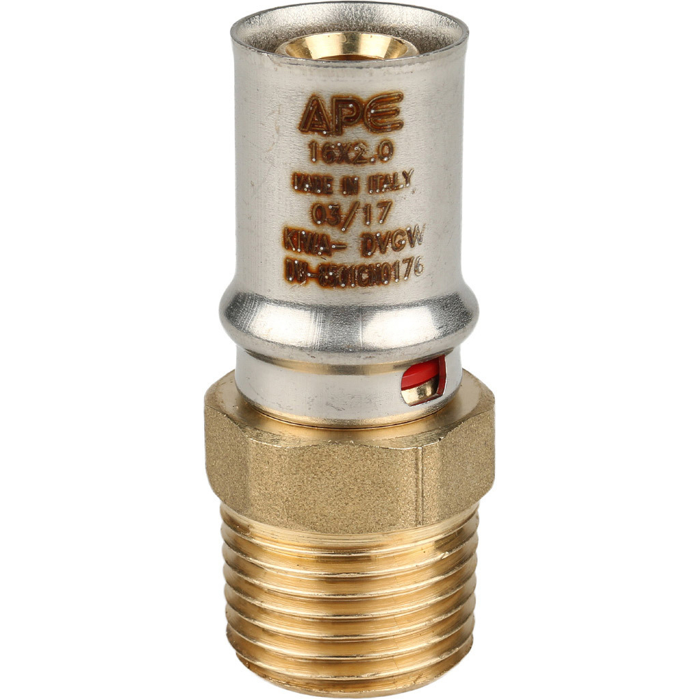 Переходник STOUT НР 1/2" х16 пресс