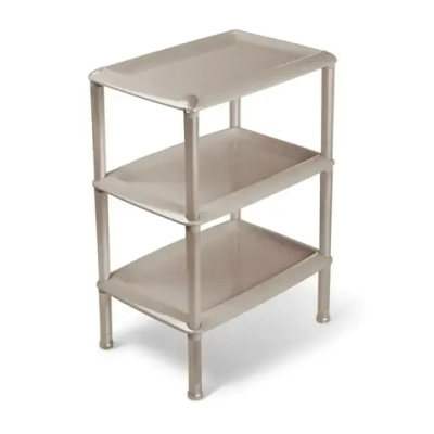 Этажерка универсальная Джета 3 полки коричнево-серая (комплект 4 шт)