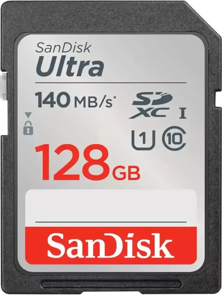 Карта памяти SanDisk SDXC 128 GB 140 MB/s Ultra UHS-I 10 class