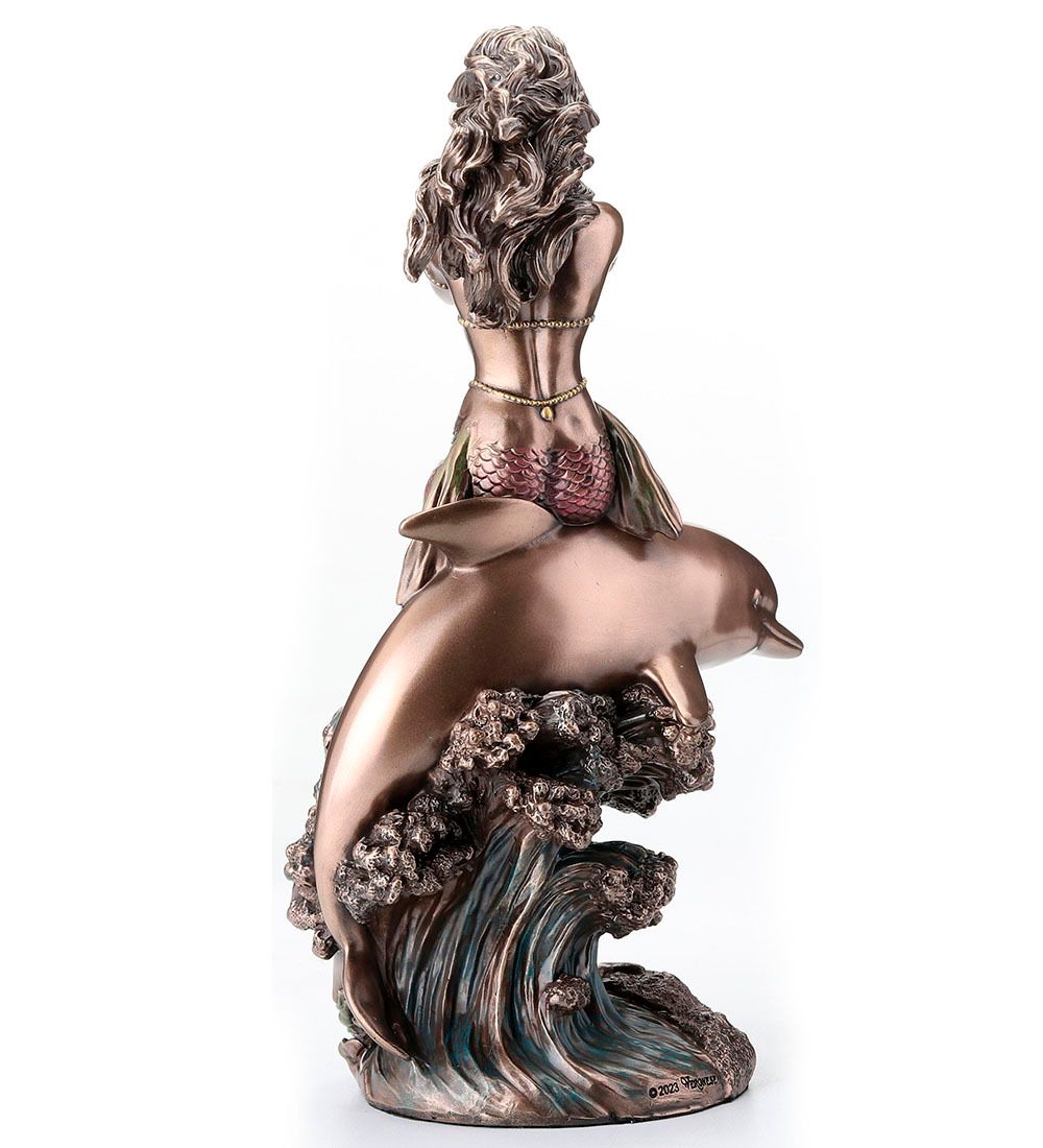 Veronese WS-1336 Статуэтка «Русалка на дельфине»
