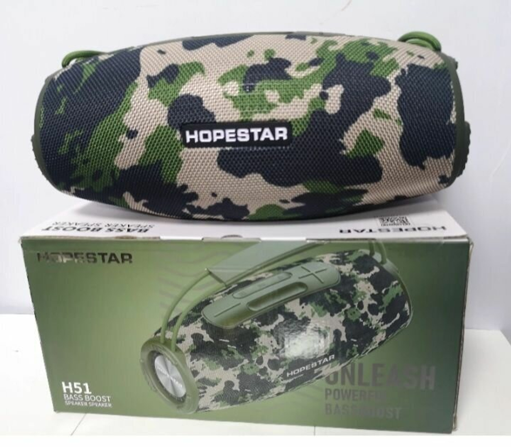 Портативная беспроводная Bluetooth колонка HOPESTAR H51/портативная акустика /блютуз колонка (Камуфляж)