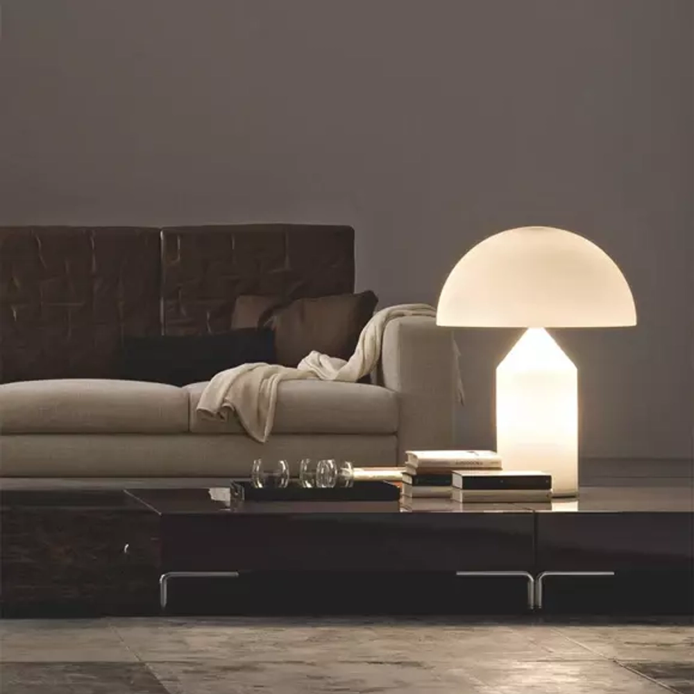 Лампа настольная Atollo OLUCE стекло/white 500х500х700h