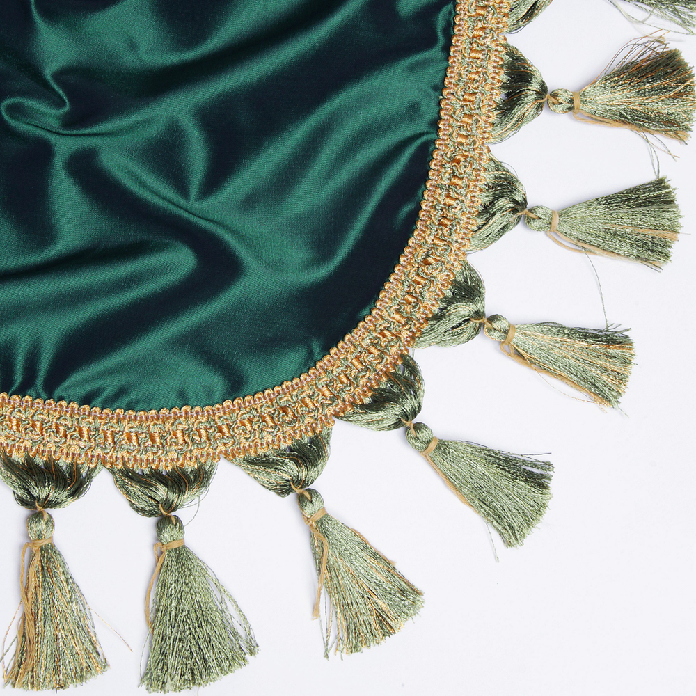 Покрывало на бильярдный стол Монако, 9 футов, шёлк, темно-зеленое