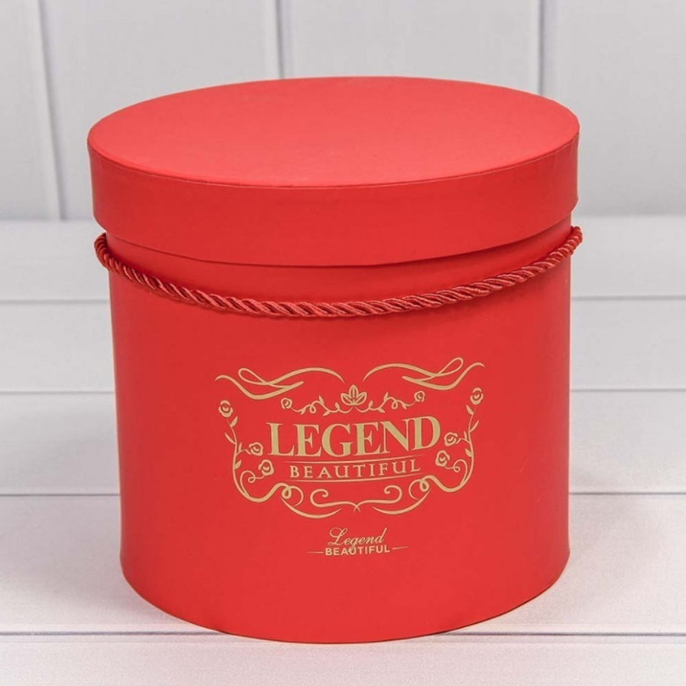 Коробки Цилиндр "Legend" Набор 3 шт. Красный