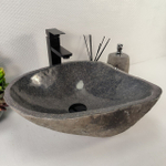 Раковина из речного камня RS-65139 43*39*15 0856