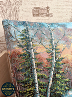 Декоративная гобеленовая наволочка для интерьерной подушки Весна 68х47