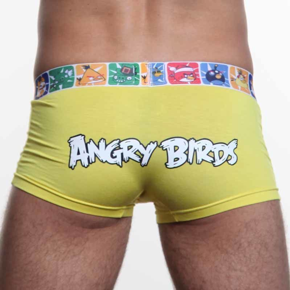 Мужские трусы хипсы желтые Angry Birds Yellow