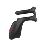 Стимулирующая насадка на пенис и мошонку (Цвет: черный)