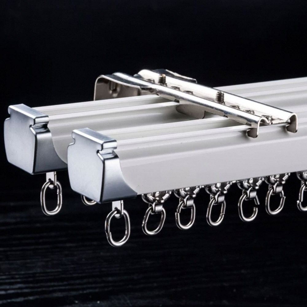 Карниз для штор, алюминиевый, потолочный и настенный монтаж