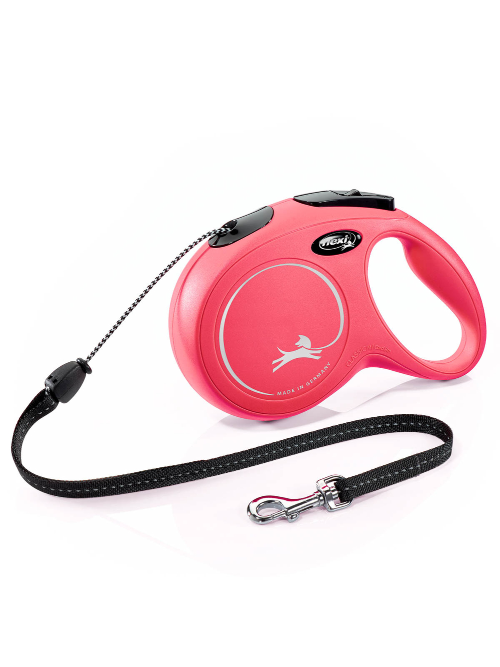 Поводок-рулетка Flexi New Classic S. Трос 8 м. для собак до 20 кг. Красный