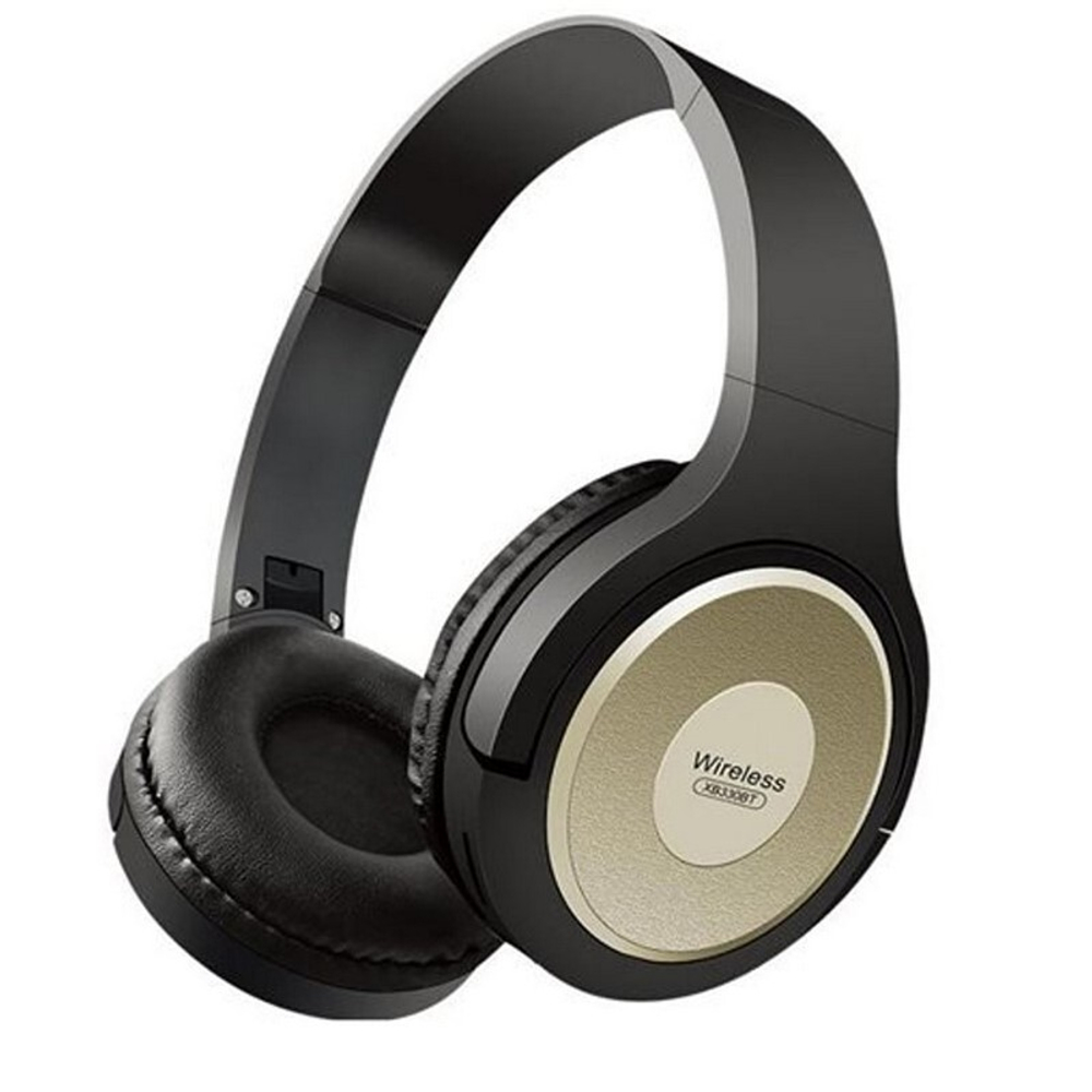 Полноразмерные Bluetooth наушники JB XB330 (черный-золото)