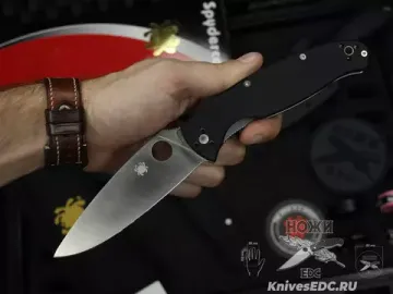 Нож складной Spyderco Resilience C142GP c клинком из стали 8Cr13MoV, рукоять G10