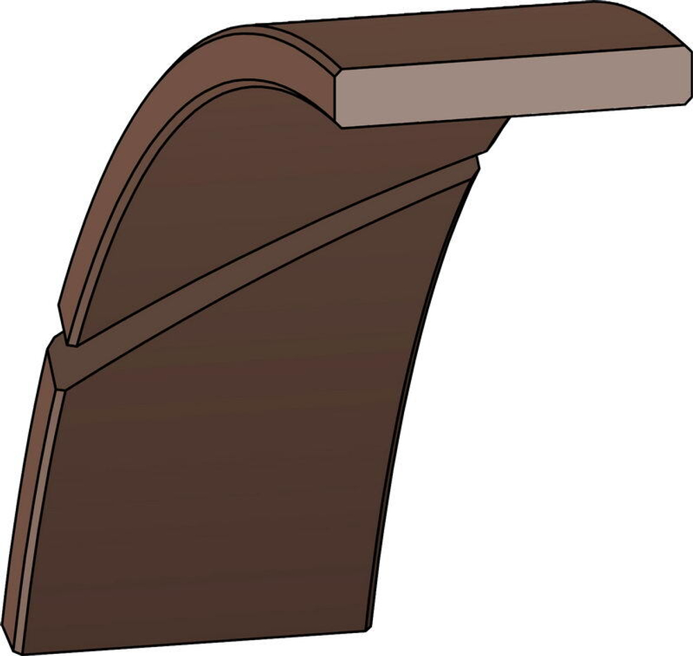 ABT-2,5X9,7 Направляющая лента bronze-PTFE 2,5-9,7