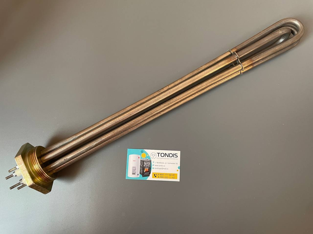 Блок ТЭНБ 20 кВт - 380В, фланец G2"(59 мм.), нерж