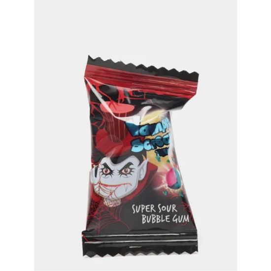 Кислый леденец Ilham Sweets Vampire Scream с жевательной резинкой, 3,5 г (Турция)
