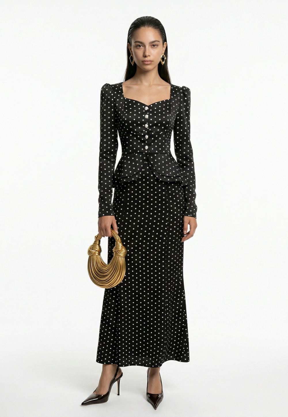 Блейзер в горошек