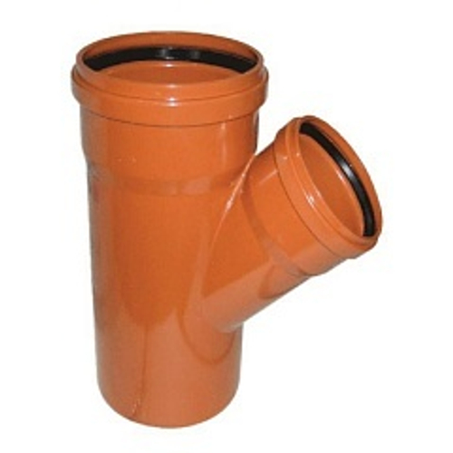 ПВХ  РЫЖИЙ  тройник Ф160х110х45*  ViEiR  (4/1шт)