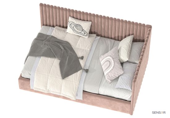 Кровать угловая Денни kids - узкие панели