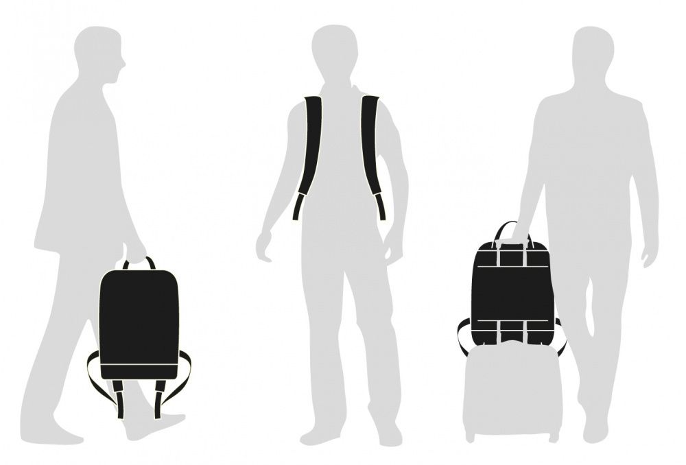 Рюкзак Moleskine Metro 31x47x13 см из полиамида (ET82MTBKB20) 7