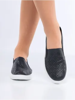 Мокасины летние с перфорацией