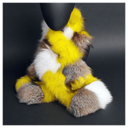 Меховой шарф «Северное сияние»