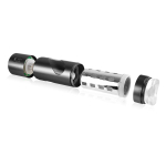 Перезаряжаемый мастурбатор-ротик Extreme Toyz Rechargeable Roto-Bator Mouth (Цвет: черный)